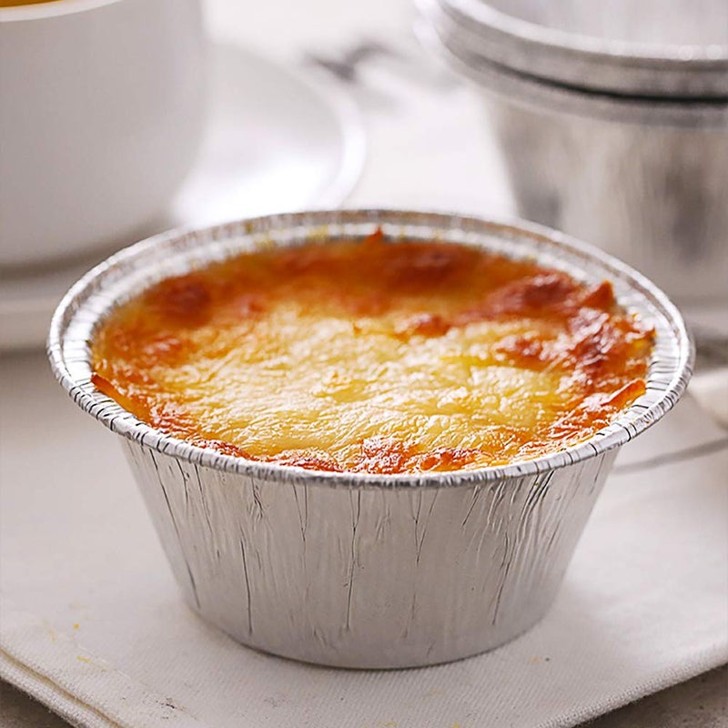 Kingrol 300 Pack Aluminum Foil Ramekins, 4 oz Disposable Baking Cups for Tart, Cupcake, Souffle, Appetizer - Image 5